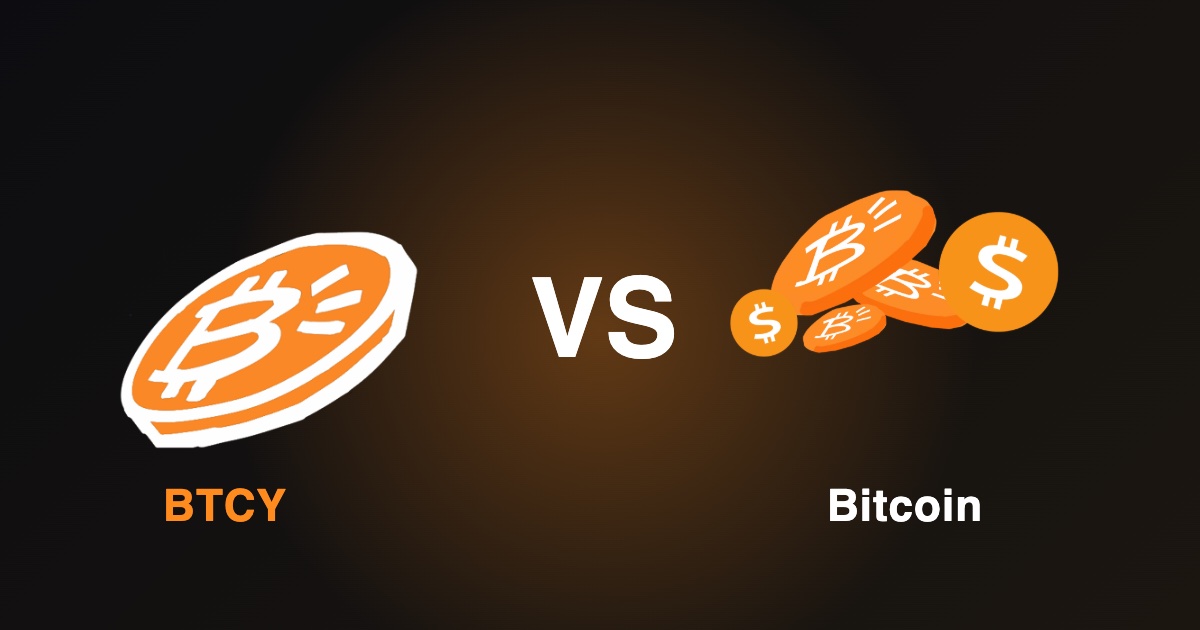 BTCY vs Bitcoin (BTC): Key Differences Every Newcomer Should Know